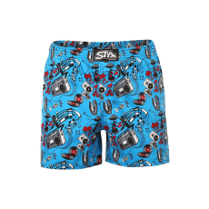  Férfi klasszikus boxeralsó Styx art klasszikus gumival zene (AP1558) XXL