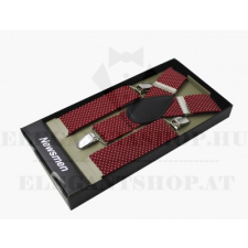  Férfi nadrágtartó - Bordó aprópöttyös ajándéktárgy