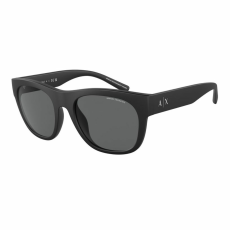  Férfi napszemüveg Armani Exchange AX4128 812287, fekete, téglalap alakú, 55 mm