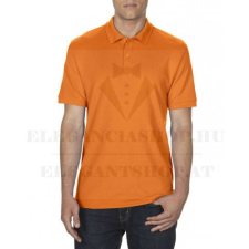  Férfi pamut galléros póló - Narancs férfi póló