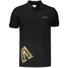  Férfi póló gallérral ALTISPORT ALM013203 FEKETE ÉS ARANY méret: 4XL férfi póló