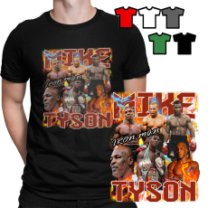  FÉRFI PÓLÓ MINTÁK - IRON MIKE TYSON BOXING MMA FIGHTING CAGE - M