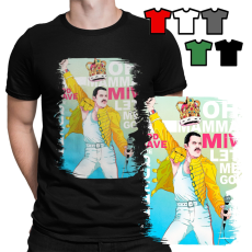  FÉRFI PÓLÓ MINTÁK - QUEEN FREDDIE MERCURY ROCK METAL ZENE - L