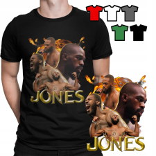 Férfi póló póló - Jon Jones BOKS MMA WALKING CLASS - M férfi póló
