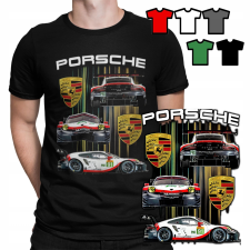 FÉRFI PÓLÓ T MINTÁK TETSZÉS SZERINT - PORSCHE AUTÓK - M férfi póló