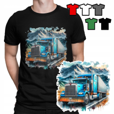  FÉRFI T-SHIRT T MINTÁK A VÁLASZTÁSOD SZERINT - TEHERAUTÓ TEHERAUTÓ AUTÓK - XL
