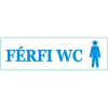  Férfi wc - műanyag, 250*80mm