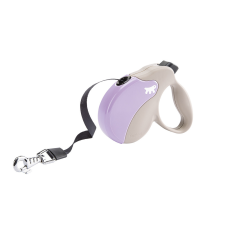 Ferplast Amigo Tape Small 15kg 5m automata póráz Beige Purple (75712019) nyakörv, póráz, hám kutyáknak