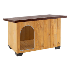 Ferplast Baita 100 Professional fa kutyaház 122x79x78cm (87016000) + párna szállítóbox, fekhely kutyáknak