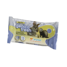 Ferplast Genico Fresh Talc Scented Higenico törlőkendő - tisztít, fertőtlenít 15db (85305605) élősködő elleni készítmény kutyáknak