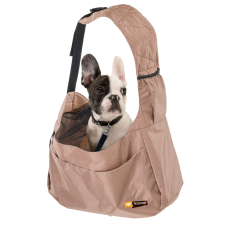 Ferplast Safari Borsa Beige Premium szállító táska 47x17x28cm (85747699) szállítóbox, fekhely kutyáknak