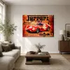  Ferrari 250 GTO retro versenyplakát vászonkép