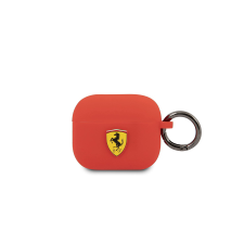 Ferrari Apple Airpods 3 Szilikon Tok - Piros audió kellék