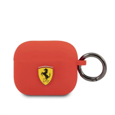 Ferrari Apple Airpods 3 tok piros (FEA3SILRE) (FEA3SILRE) - Fülhallgató tok fülhallgató, fejhallgató tok