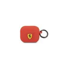 Ferrari FEA3SILRE AirPods 3 borító piros szilikon fülhallgató, fejhallgató tok