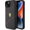 Ferrari FEHCP15MPTWK iPhone 15 Plus / 14 Plus 6.7" Fekete Keménytok Twist Fém Logóval (FER000591)