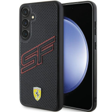 Ferrari FEHCS24MPINK Samsung S24+ S926 fekete keménytok perforált tok és táska