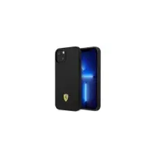 Ferrari FEHMSIP14SBK iPhone 14 6,1" fekete szilikon fém logós Magsafe keménytok tok és táska