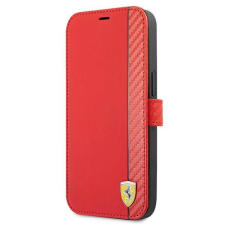 Ferrari FESAXFLBKP13LRE iPhone 13 Pro / 13 6,1&quot; piros On Track csíkos könyvtok tok és táska
