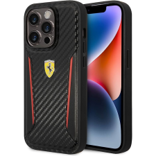 Ferrari iPhone 14 Pro hátlap tok, fekete, Ferrari, FEHCP14LNPYK tok és táska