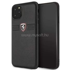 Ferrari Off Track iPhone 11 Pro Max fekete szemcsés bőrtok (FEOBAHCN65BK) tok és táska