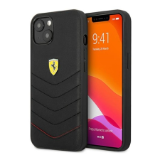 Ferrari Off Track Quilted Apple iPhone 13 mini hátlap tok, fekete (FEHCP13SRQUK) (FEHCP13SRQUK) tok és táska