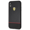 Ferrari Racing Shield On-Track puha gumi tok iPhone XR fekete