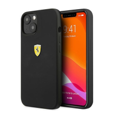 Ferrari Silicone Apple iPhone 13 hátlap tok, fekete tok és táska