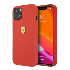 Ferrari Silicone Apple iPhone 13 mini hátlap tok, piros tok és táska