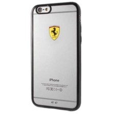 Ferrari tok Fehcs7bk G930 S7 Racing Shield átlátszó fekete tok és táska
