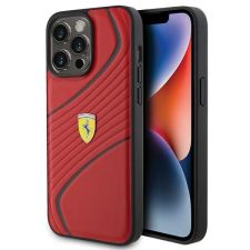 Ferrari Twist fém logós tok iPhone 15 Pro Max készülékhez - piros tok és táska