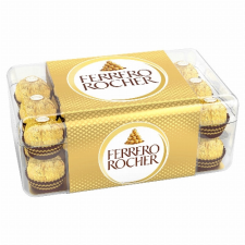 Ferrero Magyarország Kft. Ferrero Rocher tejcsokoládéval és mogyoródarabkákkal borított ropogós ostya lágy töltelékkel 375 g csokoládé és édesség