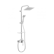  FERRO ALGEO SQUARE ZUHANYRENDSZER CSAPTELEPPEL KRÓM csaptelep