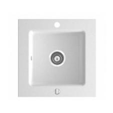 Ferro FERRO MOSOGATÓ KIZZ 1 MEDENCÉS GRÁNIT FEHÉR mosogatótálca