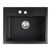  FERRO MEZZO II 1-medencés gránit mosogató 48/58, grafit shine, DRGM1/48/58HA