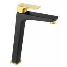 Ferro Mosdó csaptelep, magasított, Vitto Black/Gold VerdeLine, Ferro csaptelep