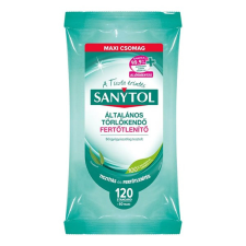  Fertőtlenítő törlőkendő SANYTOL 120 darab/csomag tisztító- és takarítószer, higiénia