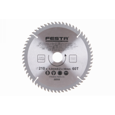 Festa Fűrésztárcsa fához 210 x 30 x 2,2 mm / 60T csiszolókorong és vágókorong