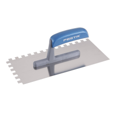 Festa Glettvas 130 x 280 mm inox fogazott 10 x 10 mm kőműves és burkoló szerszám