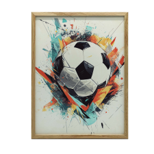  FESTÉS VÁSZONRA FOCI ENERGIA 30x40 CM KERET NÉLKÜL VÁSZON grafika, keretezett kép