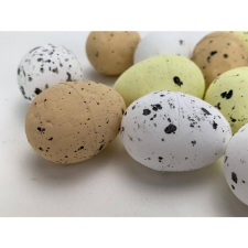  Festett polisztirol tojás, mérete: 2x3 cm,  6 db/cs dekorációs kellék