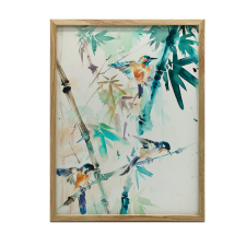 FESTMÉNY VÁSZON MADARARA SUTTOGÁS KERET NÉLKÜL 50x70 CM STRETCH STRETCH grafika, keretezett kép