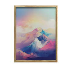 FESTMÉNY VÁSZONRA HEGYPASZTELL ÁLOM KERET NÉLKÜL 50x70 CM grafika, keretezett kép