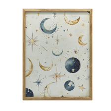 FESTMÉNY VÁSZONRA MOON HARMÓNIA VÁSZON PREMIUM 70x100 grafika, keretezett kép