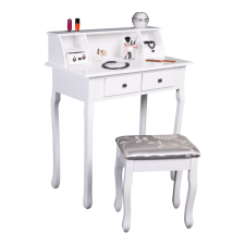  Fésülködőasztal/toalett, fehér, RODES NEW bútor