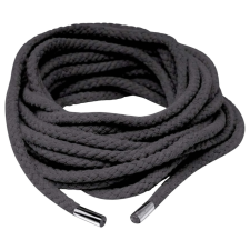 Fetish Silk Rope - Shibari bondage kötél - 10m (fekete) bilincs, kötöző