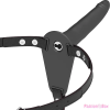FETISH SUBMISSIVE HARNESS FETISH SUBMISSIVE HAFELCSATOLHATÓS - FEKETE SZILIKON VIBRÁTOR 15 CM