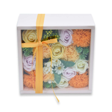 FH hely Dobozos illatos Művirág 20cm #narancs dekoráció