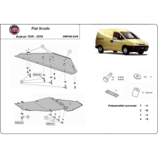  Fiat Scudo, 1995-2006 - Motorvédő lemez autóalkatrész