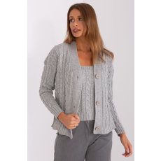 FiatalDivat 2 részes pulóver szett 01888 szürke topmodellel